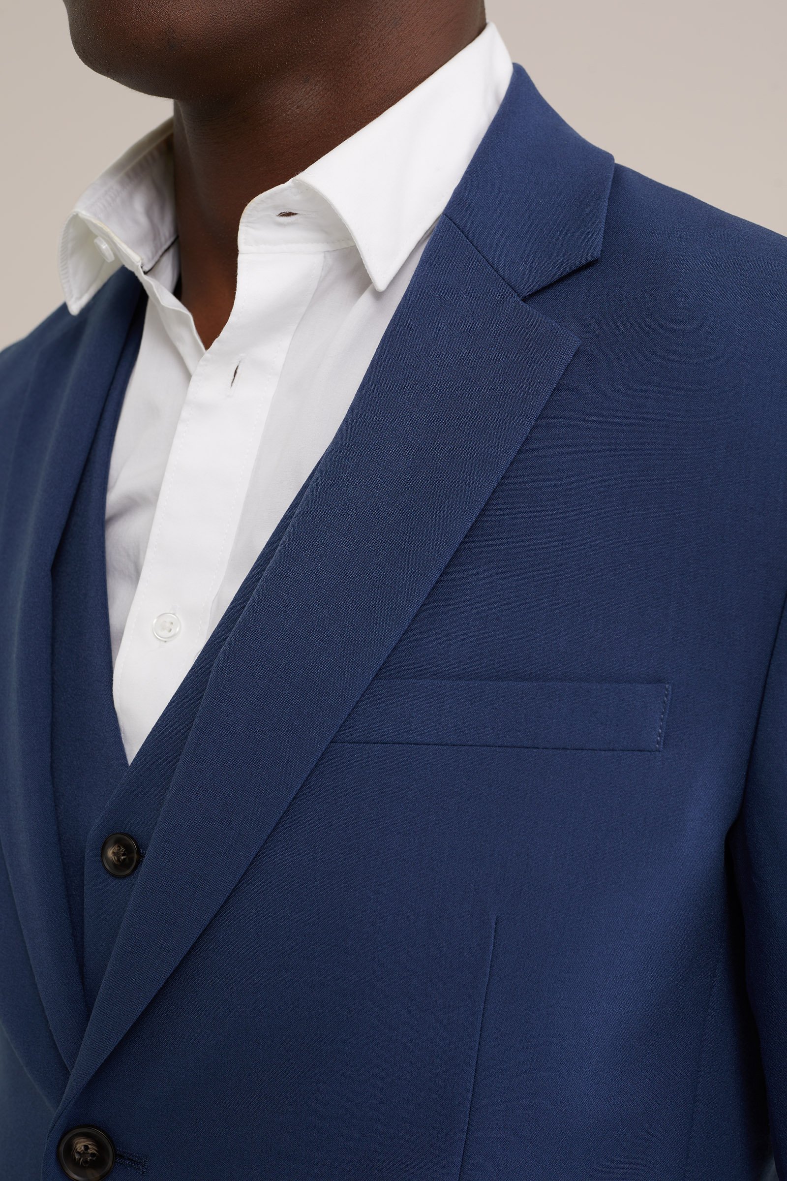 slim fit blazer Fundamentals IJsblauw