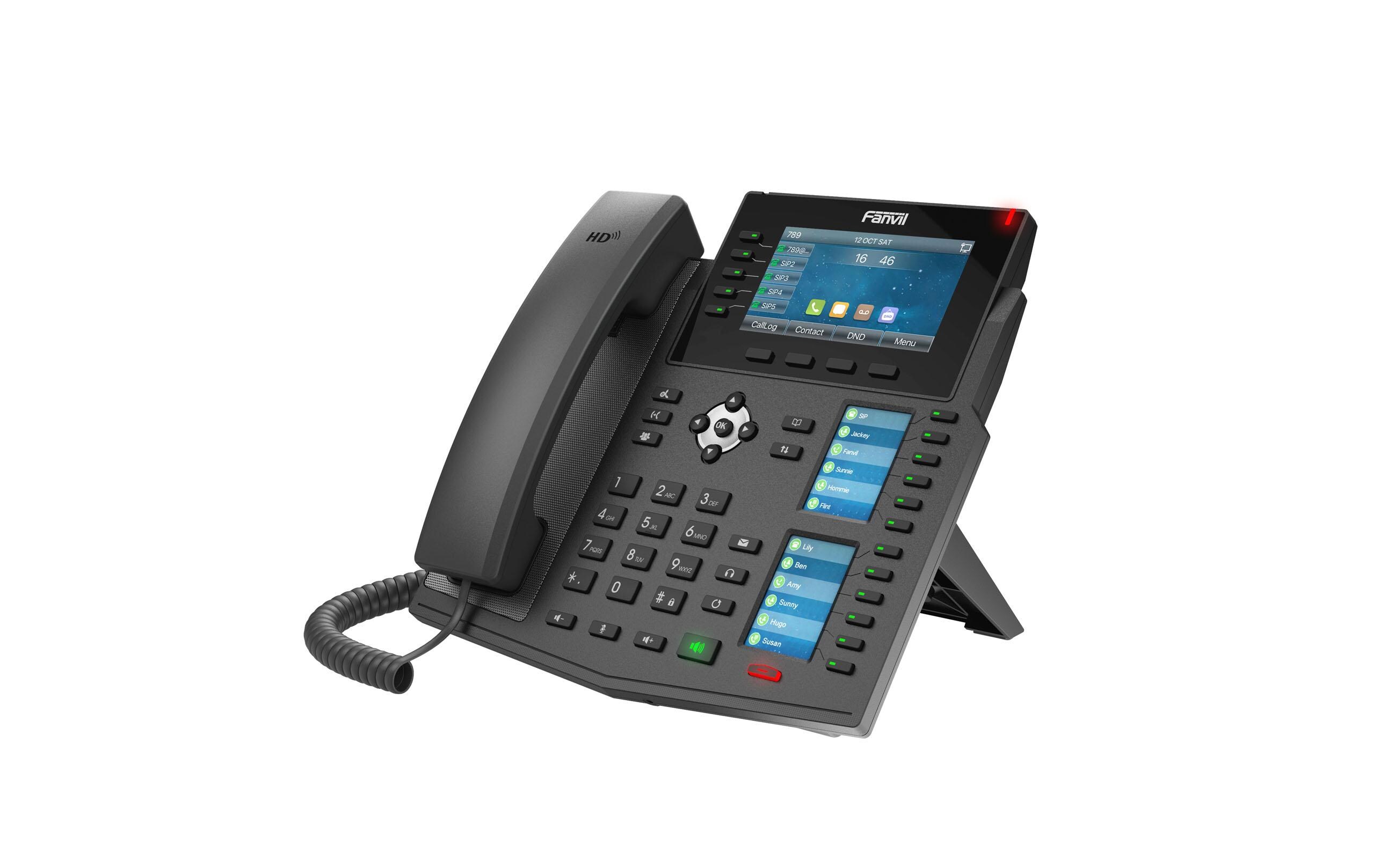 Tischtelefon X6U V2 Schwarz<br>High-End-IP-Telefon X6U