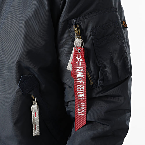 Bomber Avec Col Mouton Injector III Bleu Marine