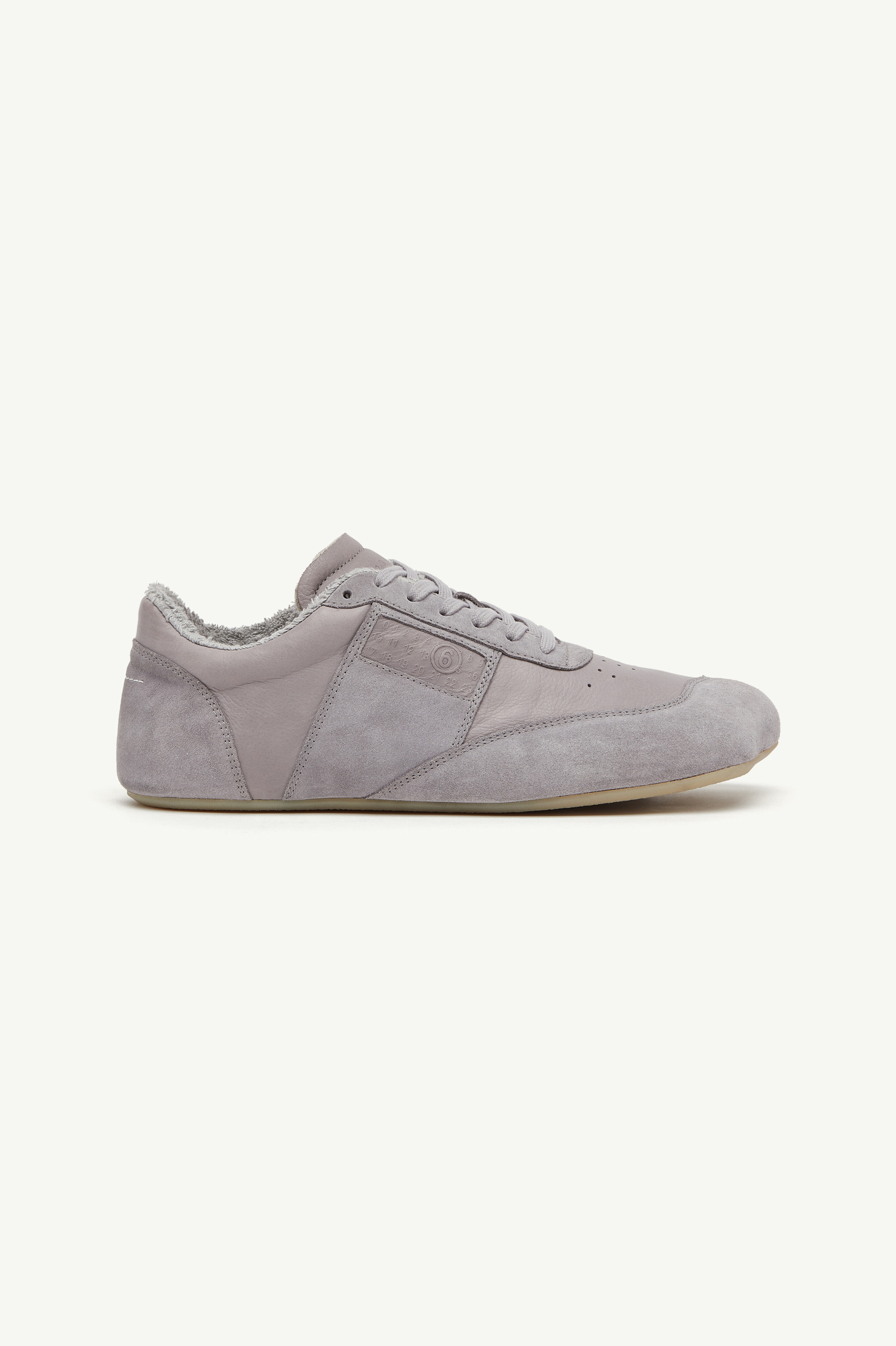 Sneakers Anatomic en cuir de veau pour homme | MM6 Filigrane argenté