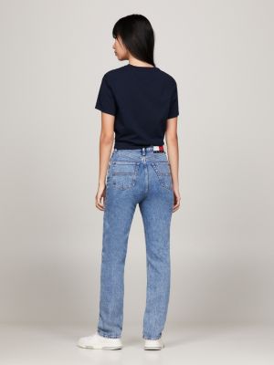 Calça jeans reta Julie Ultra High Rise
