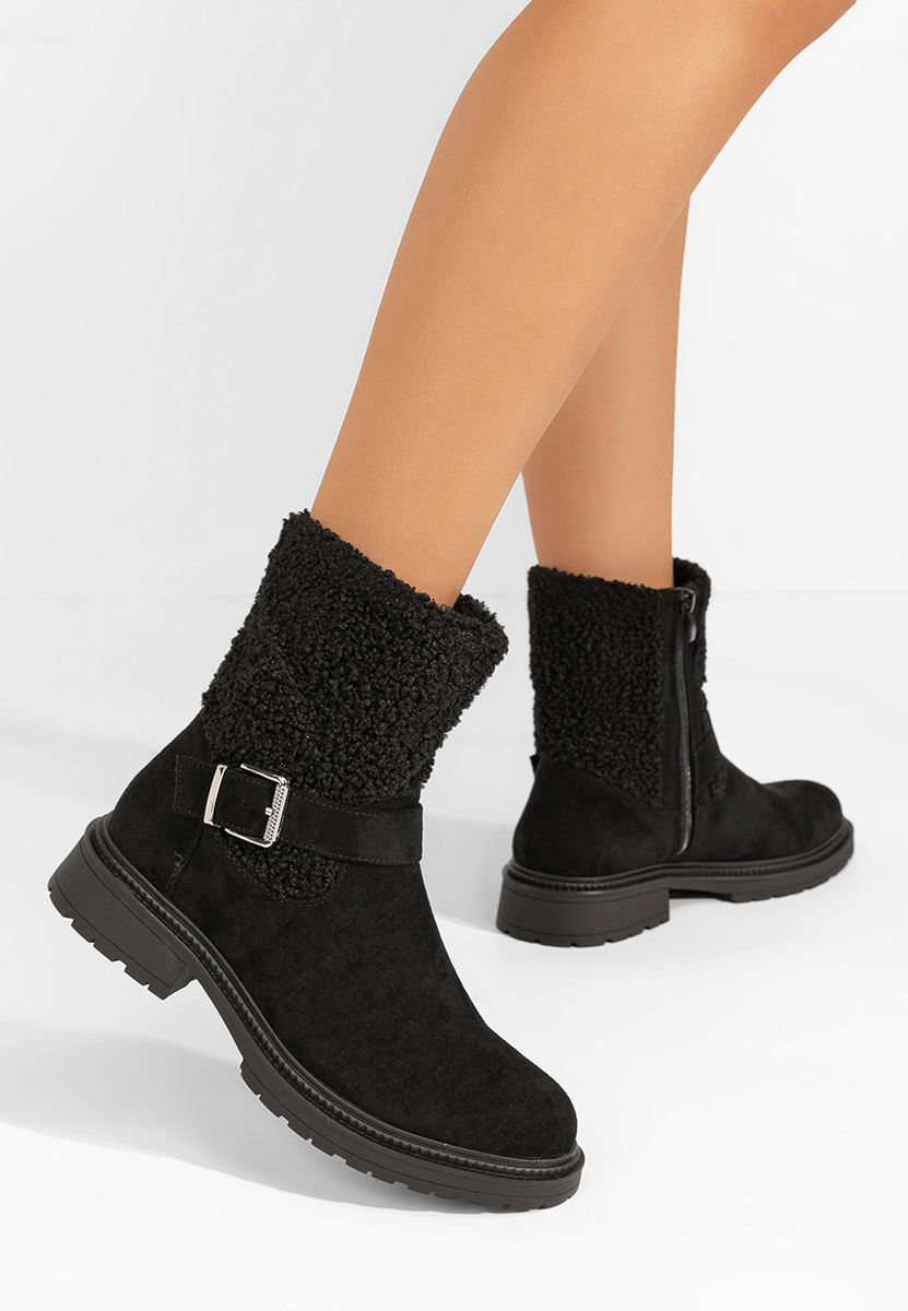 Bottines doublées femme noires Sherill V2