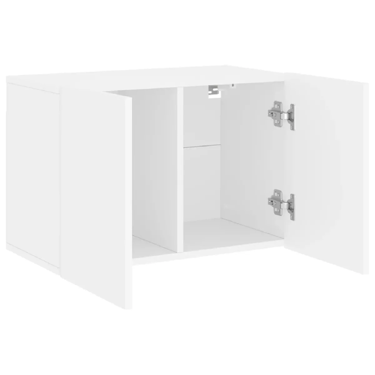 VIDAXL Meuble TV mural - Blanc
