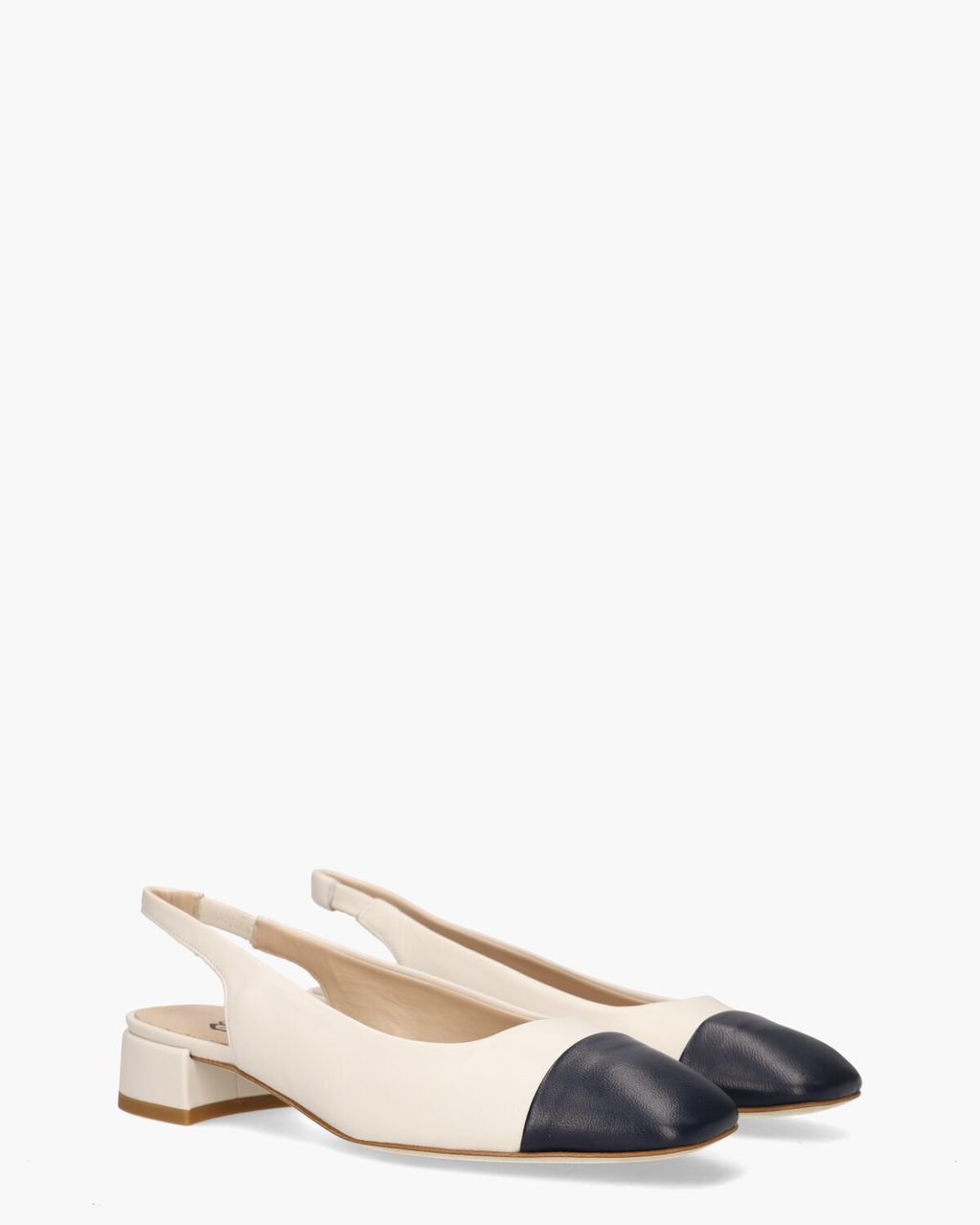 Odare Girona Off-White/Donkerblauw Dames Slingbackloafers