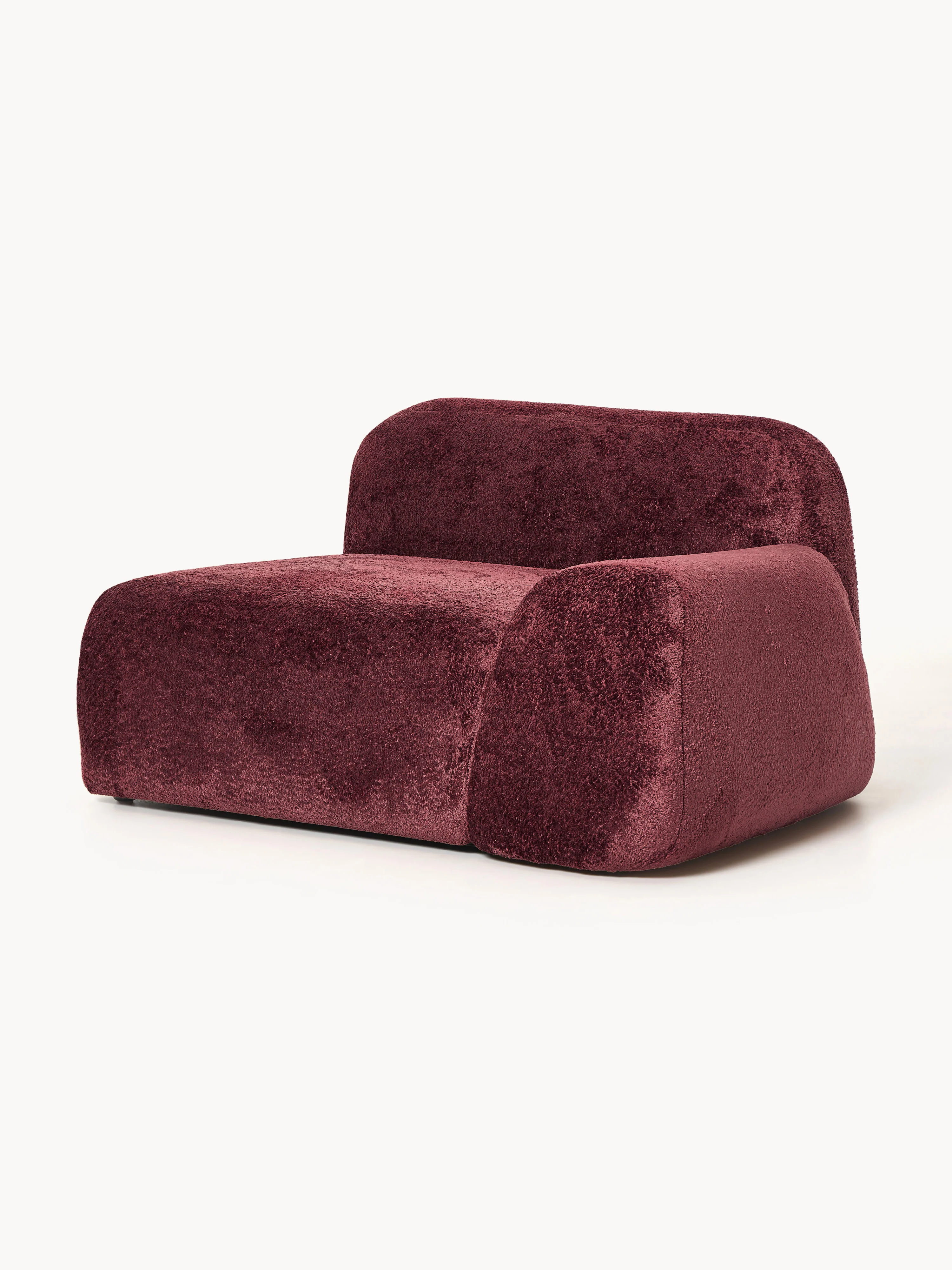 Hoekmodule Wolke van teddy-bouclé
