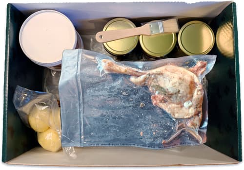 Jolesch's Gänsekeule mit Beilagen