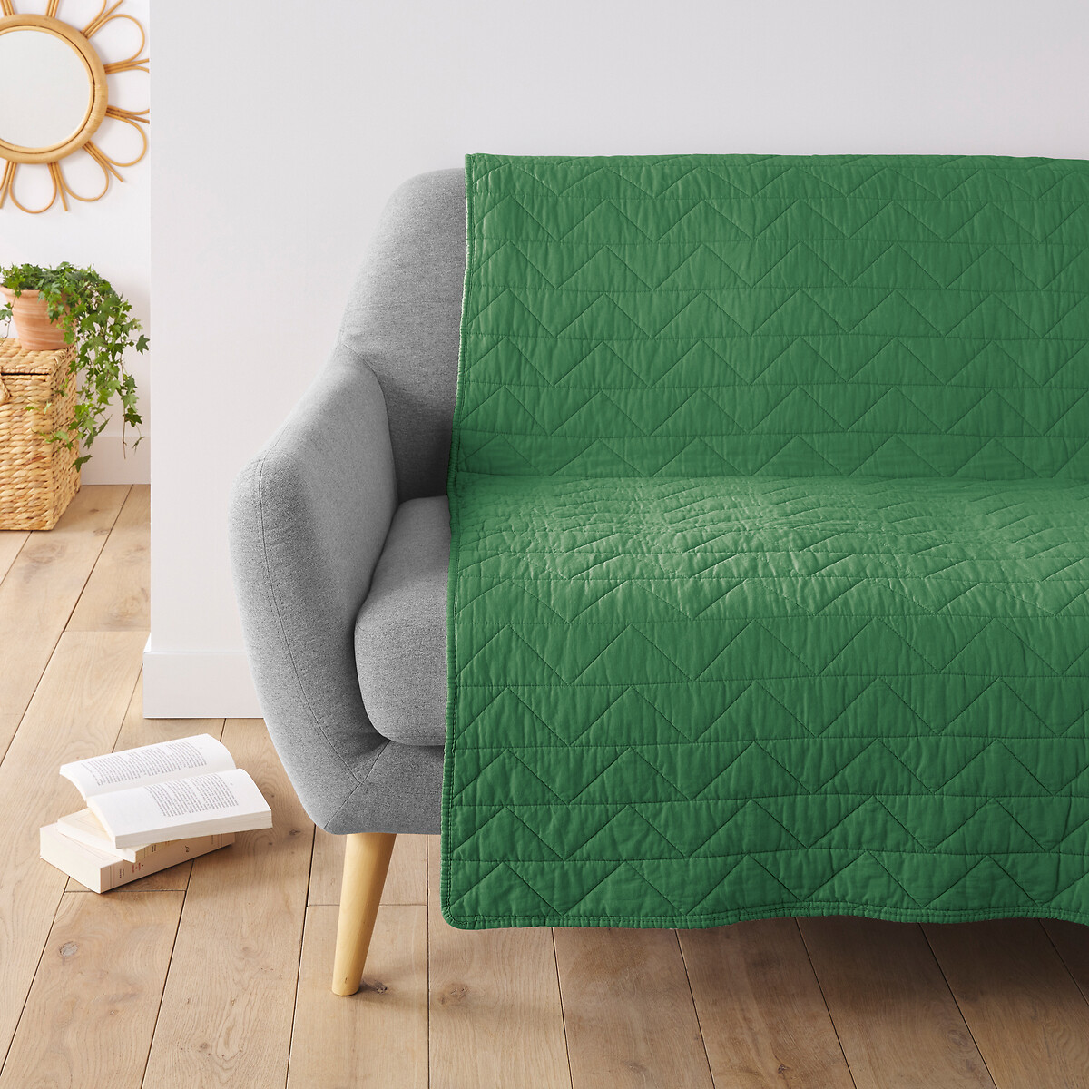 LA REDOUTE INTERIEURS<br>Boutis acolchoados em algodão Cenário Zig Zag