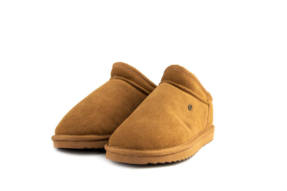 Warmbat Pantoffels Conner Cognac Suede