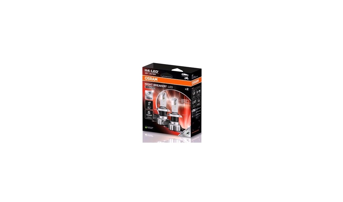 Pæresæt H4 Night Breaker LED Smart - Osram