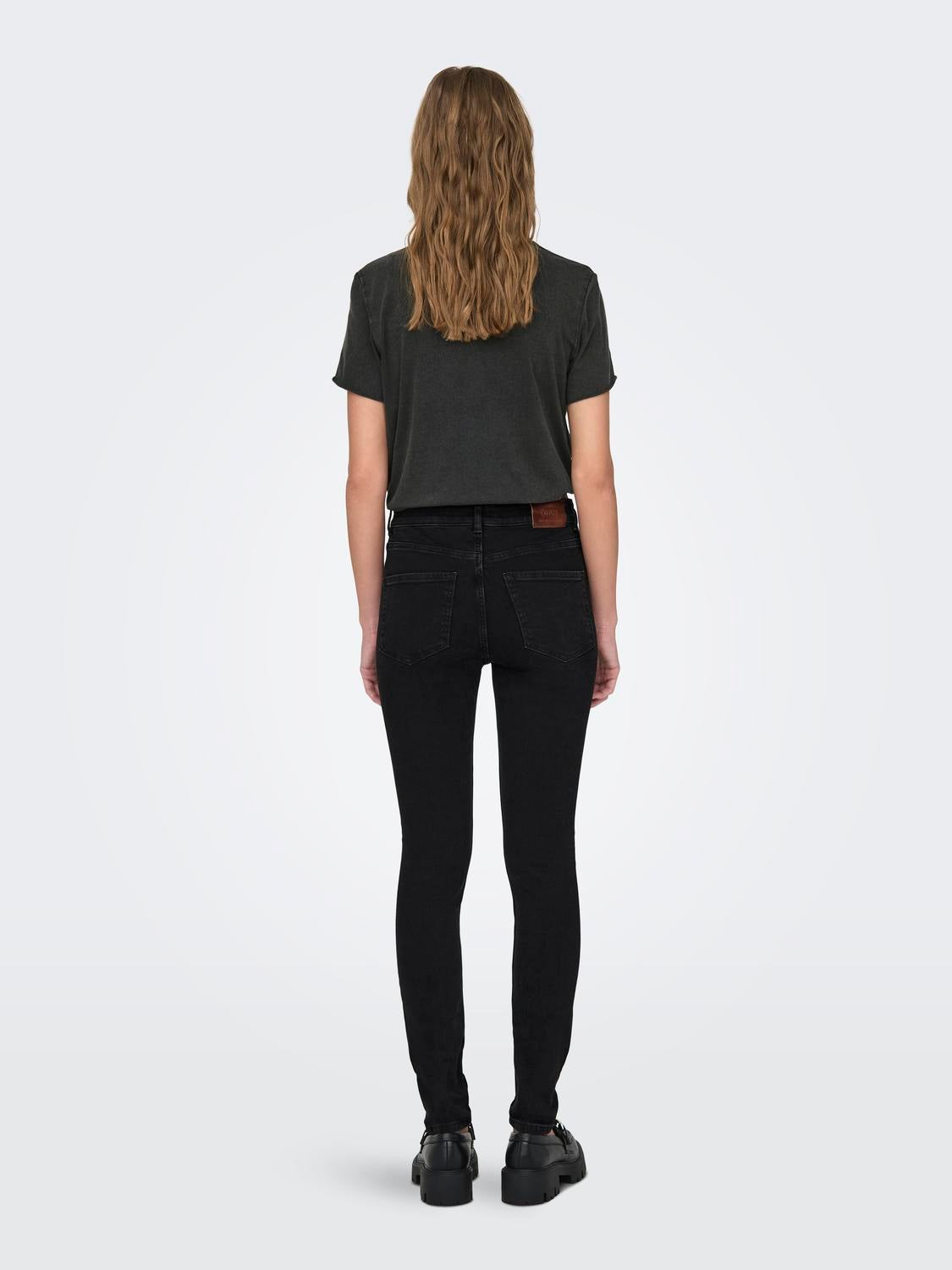 ONLBOBBY Mittlere Taille Skinny Fit Jeans Black