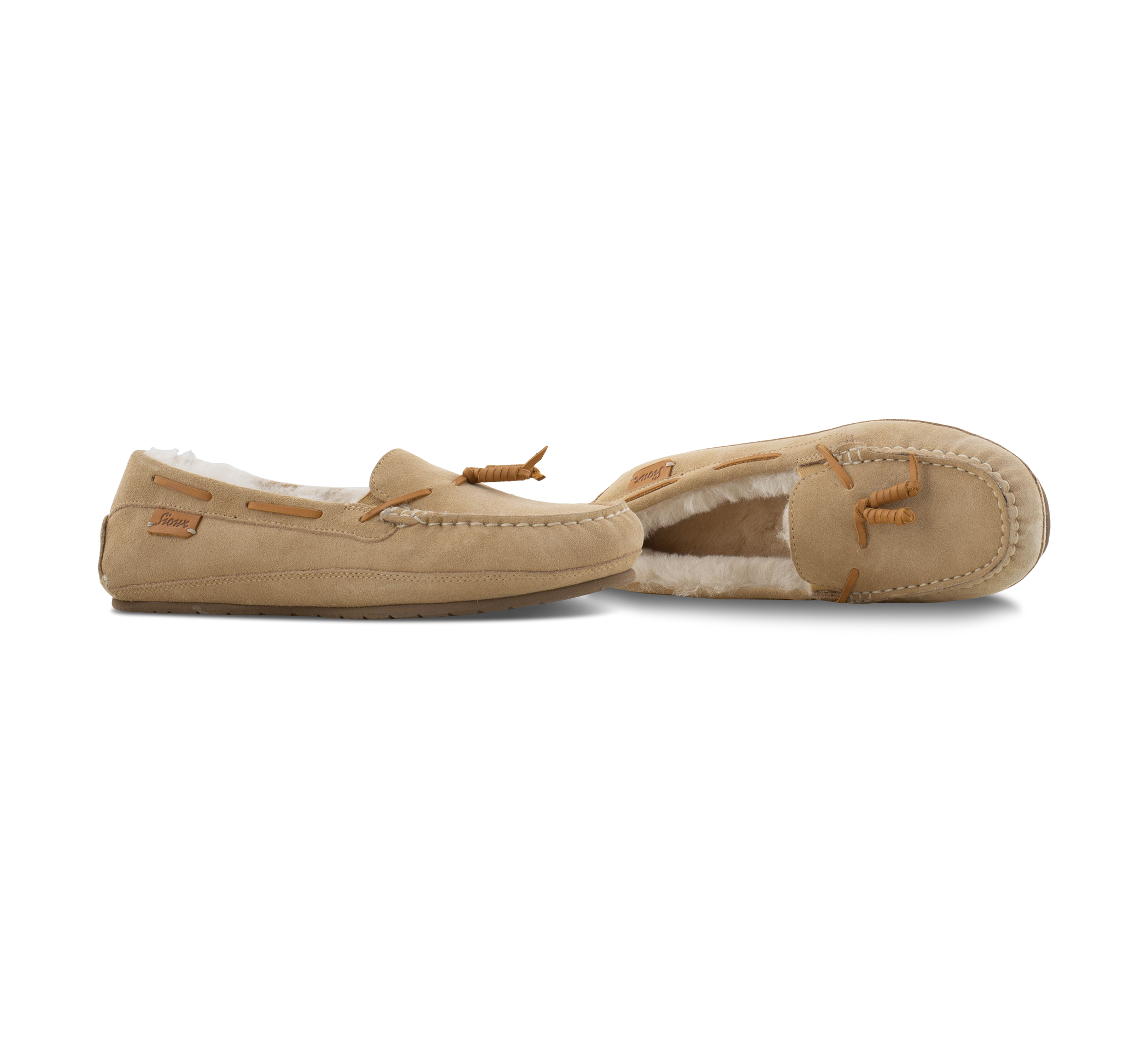 Sioux Farmiga-706 - Geschlossene Hausschuhe beige/taupegrau