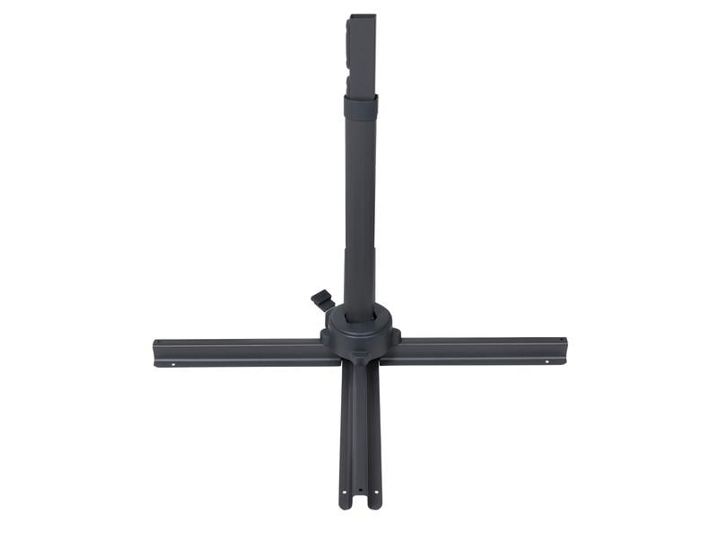COCON Sonnenschirm Mini-Roma, 250 x 250 cm, hängend, Grau Eleganter Ampelschirm für heisse Sommertage