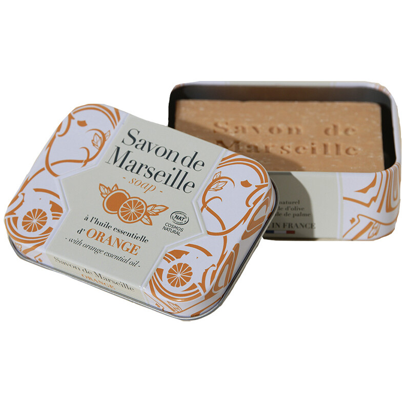 Savon de Marseille - Huile essentielle d'orange - Visage, corps & soins - 100 g