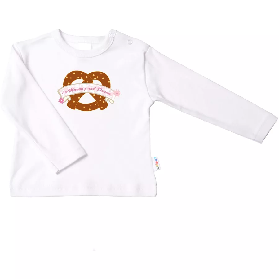 Liliput Langarmshirt Brezel weiß