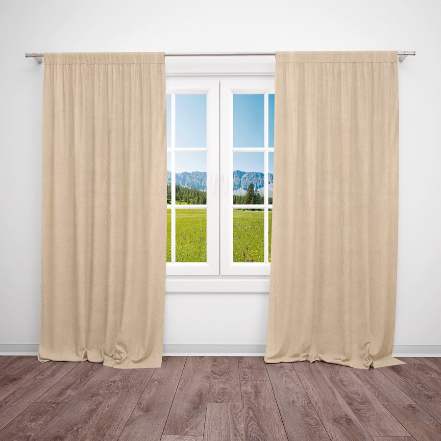Fertigvorhang Rippenoptik mauve 140 x 250 cm