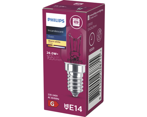 Ovenlamp tot 300° helder E14/25W 172 lm 2700 K warm wit