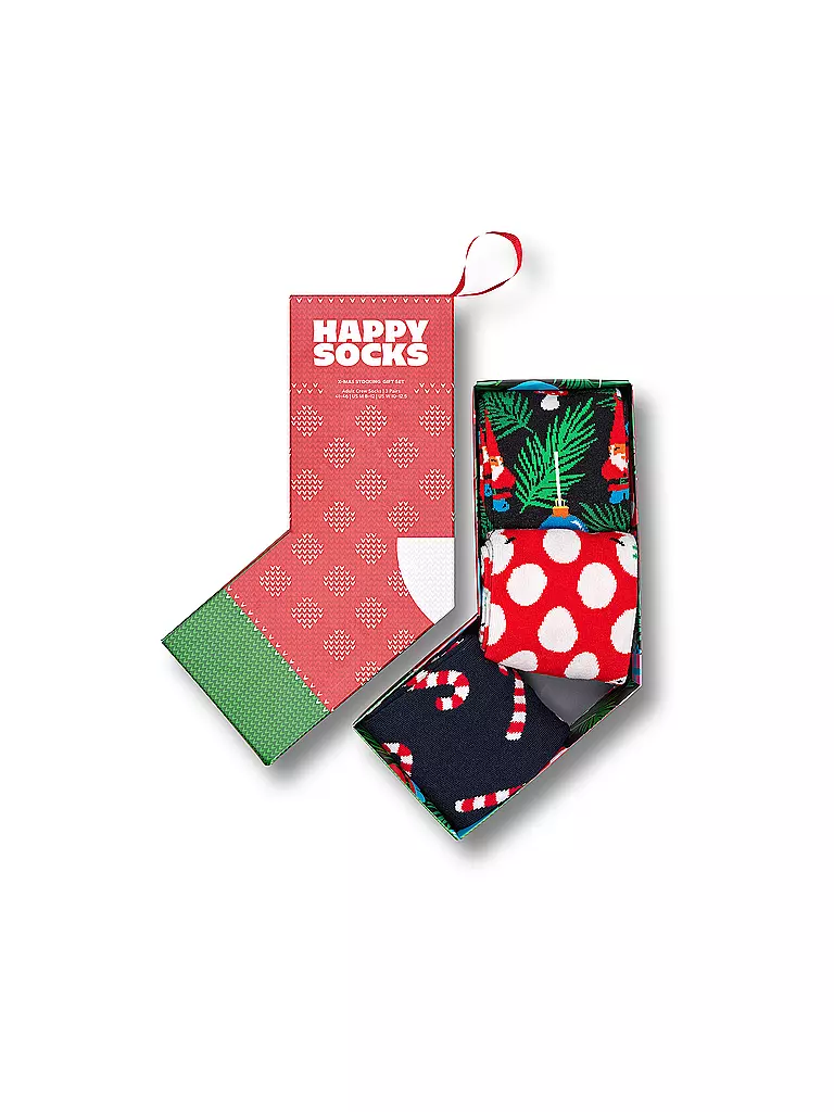 HAPPY SOCKS Damen Geschenkset X-MAS 3-er Pkg 36-40 navy dunkelblau