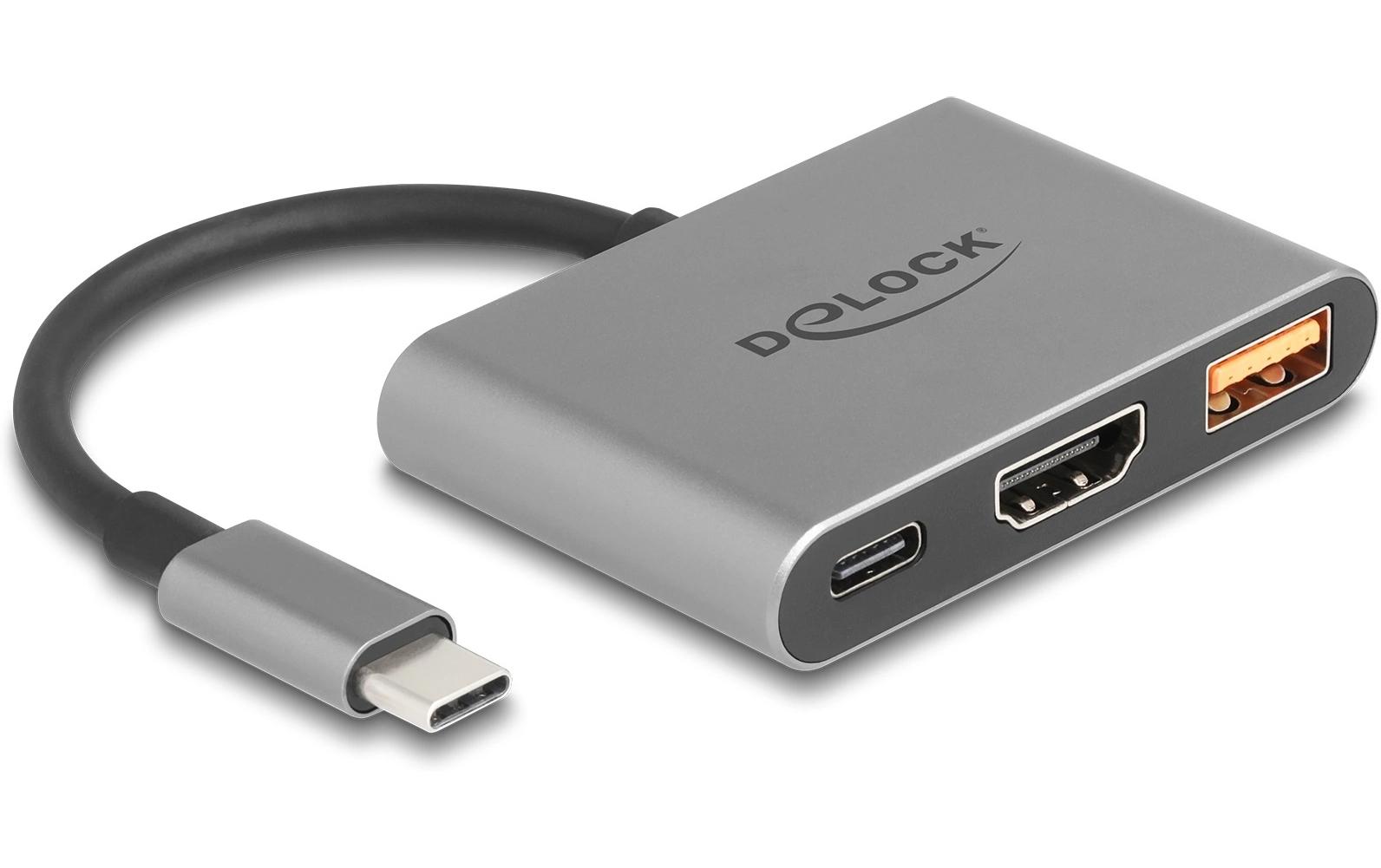Adapter USB Type-C - HDMI/USB Type-A/USB Type-CKleiner, stabiler und handlicher USB-C zu HDMI Adapter
