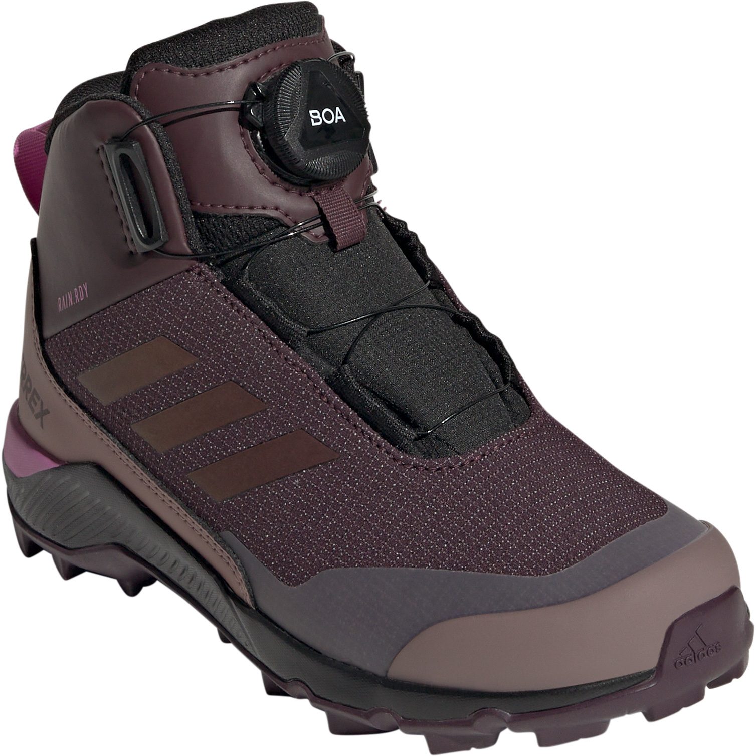 adidas TERREX Terrex Mid BOA® Rain.RDY Wanderschuhe Kinder shadow maroon