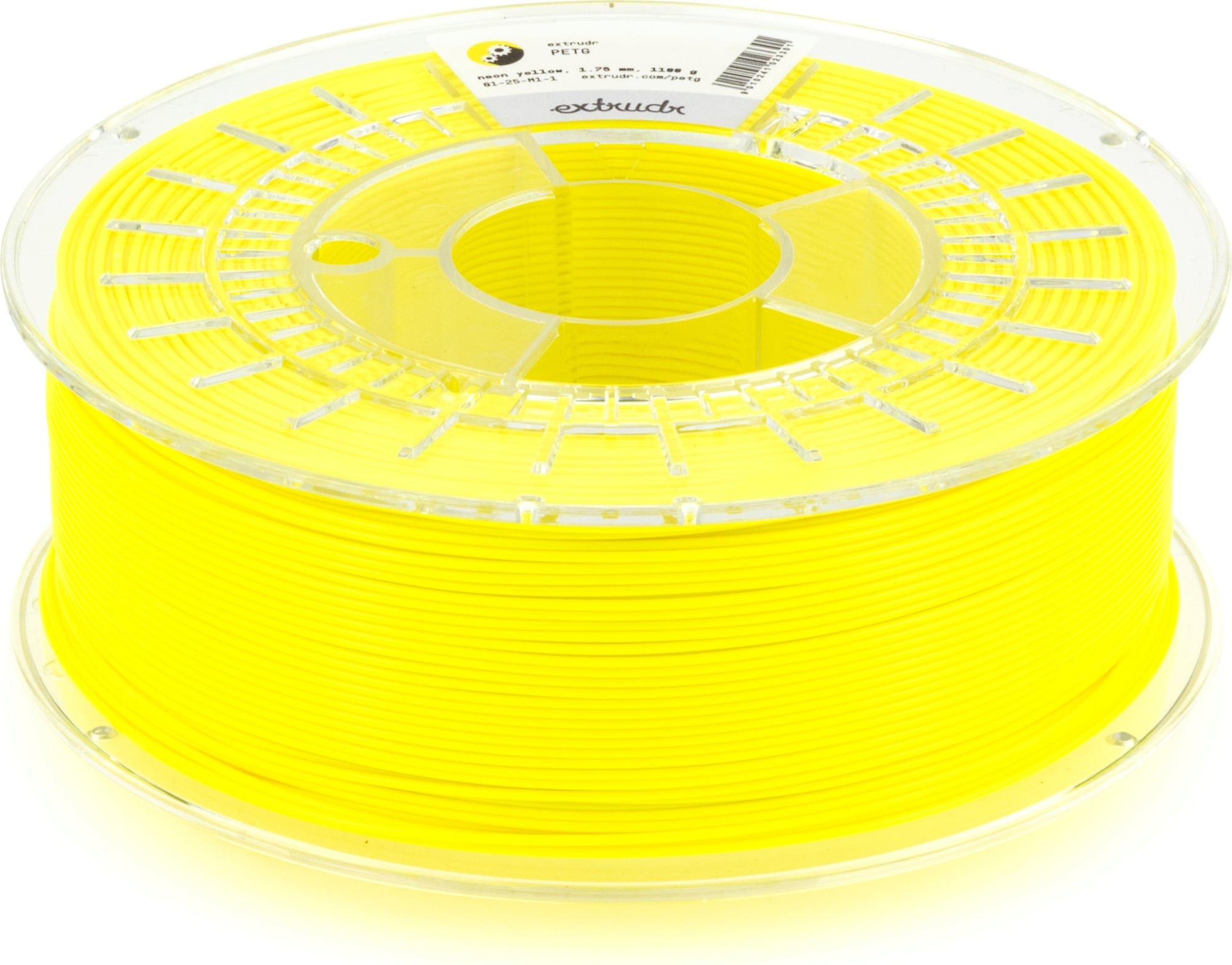 Extrudr  PETG Neon Gelb, 1,75 mm / 1100 g    Filament mit hervorragenden mechanischen Eigenschaften