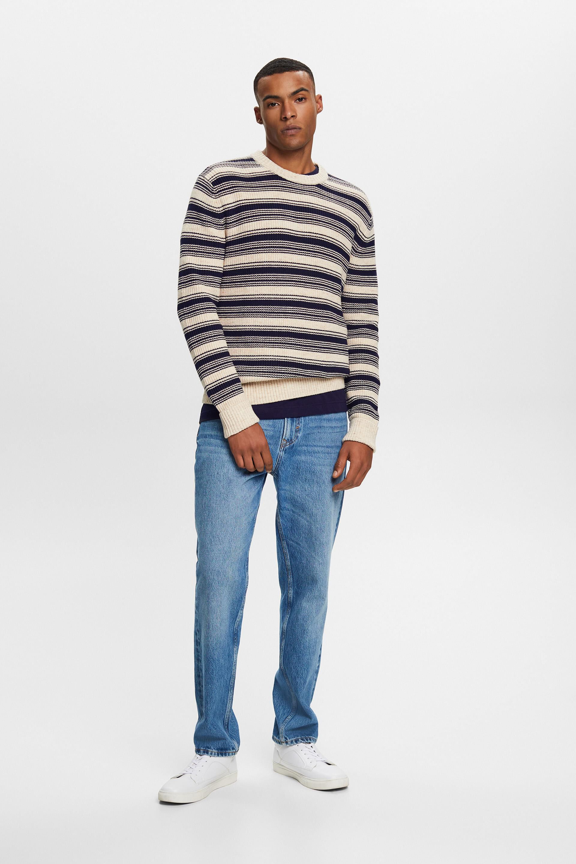 Pull basique ras-du-cou, 100 % coton