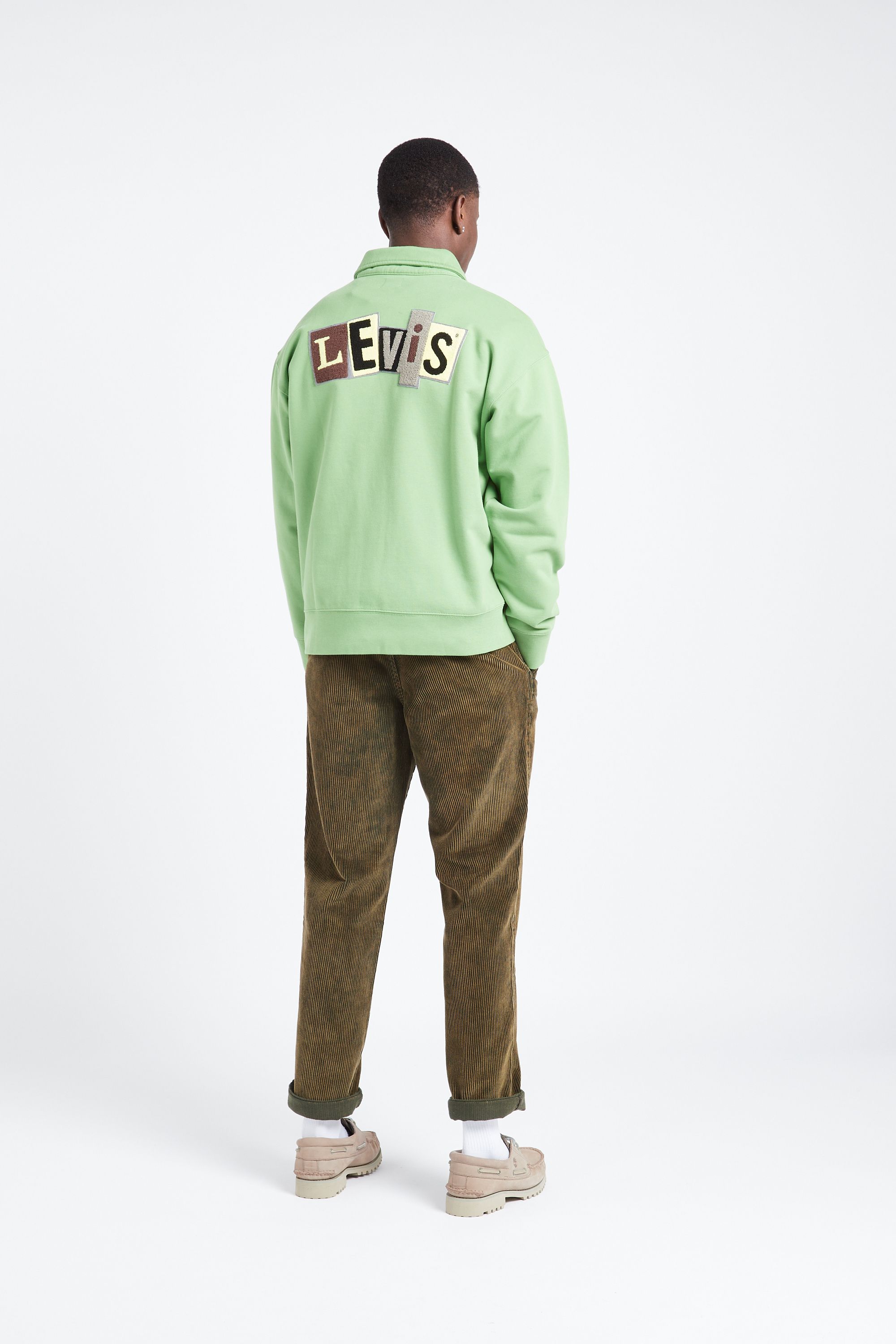 LEVI'S Hoodie SKATE NEW QUARTER ZIP Vert