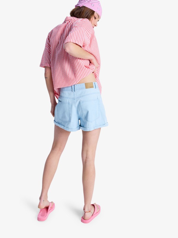 Vibrant Community Short en denim Bleu Femme