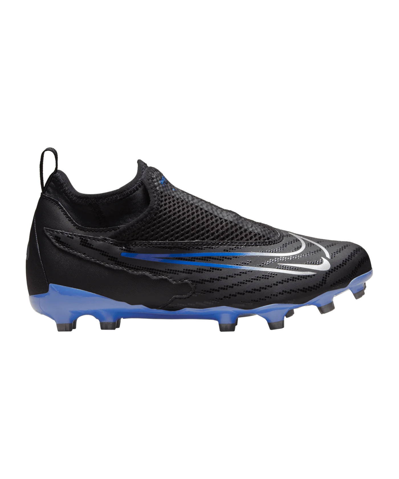Nike Jr Phantom GX Academy DF FG/MG Shadow Kids Schwarz Silber Blau F040