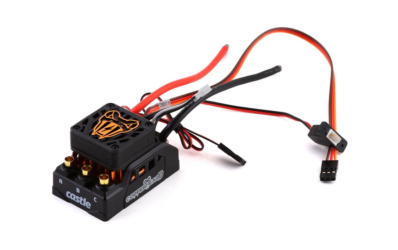 Brushless-Antriebsset Copperhead 10.1415-2400KV MT<br>Brushless Sensored Antriebsset für Monstertrucks mit 3-4S LiPo Akku's