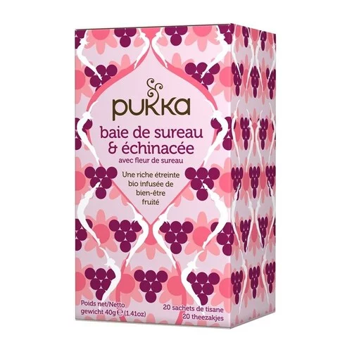 Pukka Infusion Bio Baie de Sureau et Echinacée - 20 Sachets