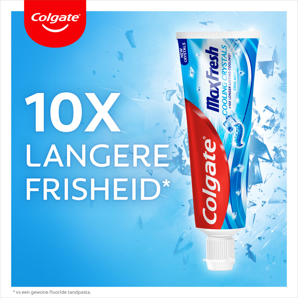 12x Colgate Tandpasta Max Fresh Cooling Crystals75 ml