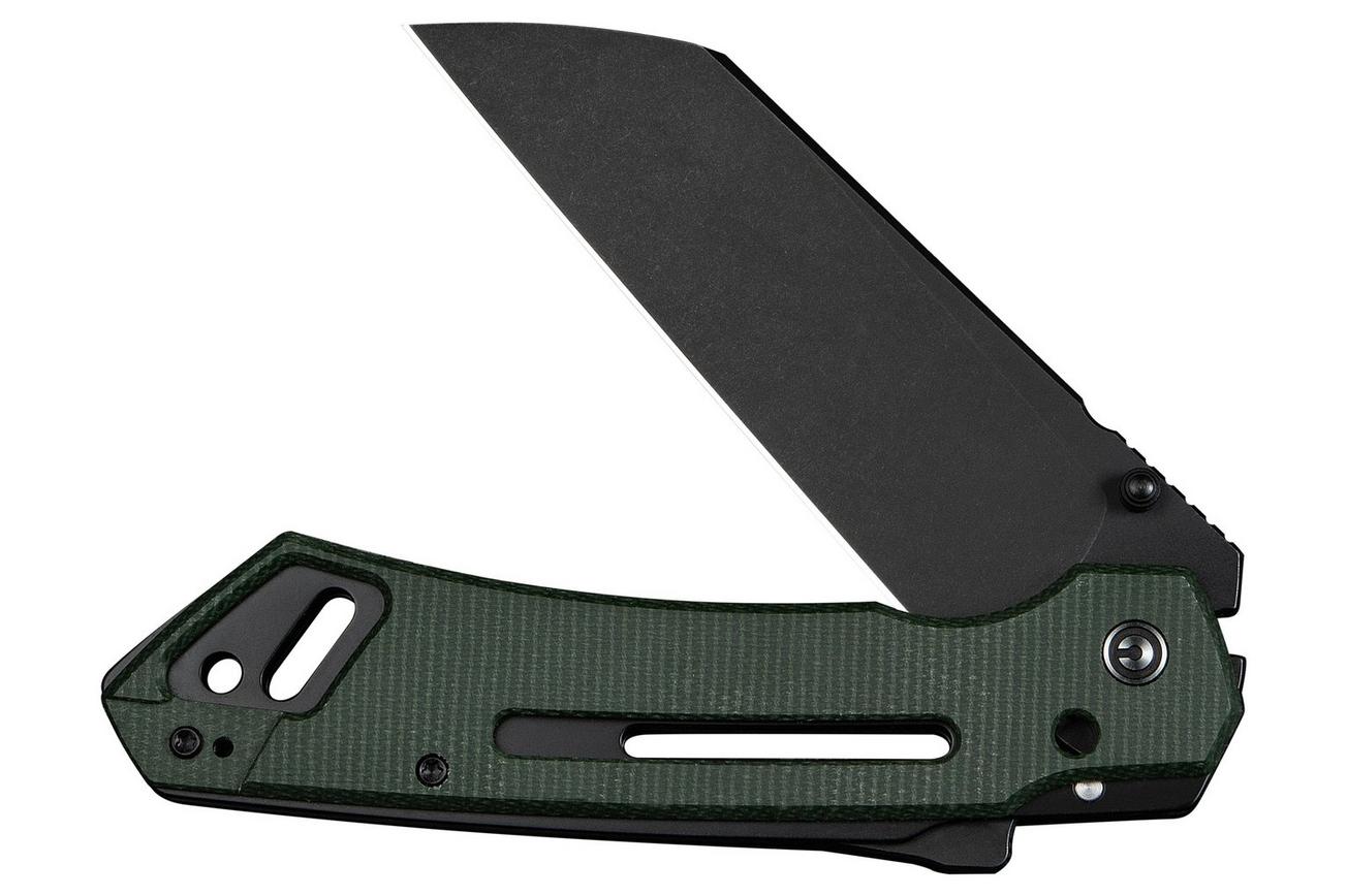 Civivi Buster FG C24052-3 Blackwashed Nitro-V, Green Micarta, zakmes, Snecx Tan design