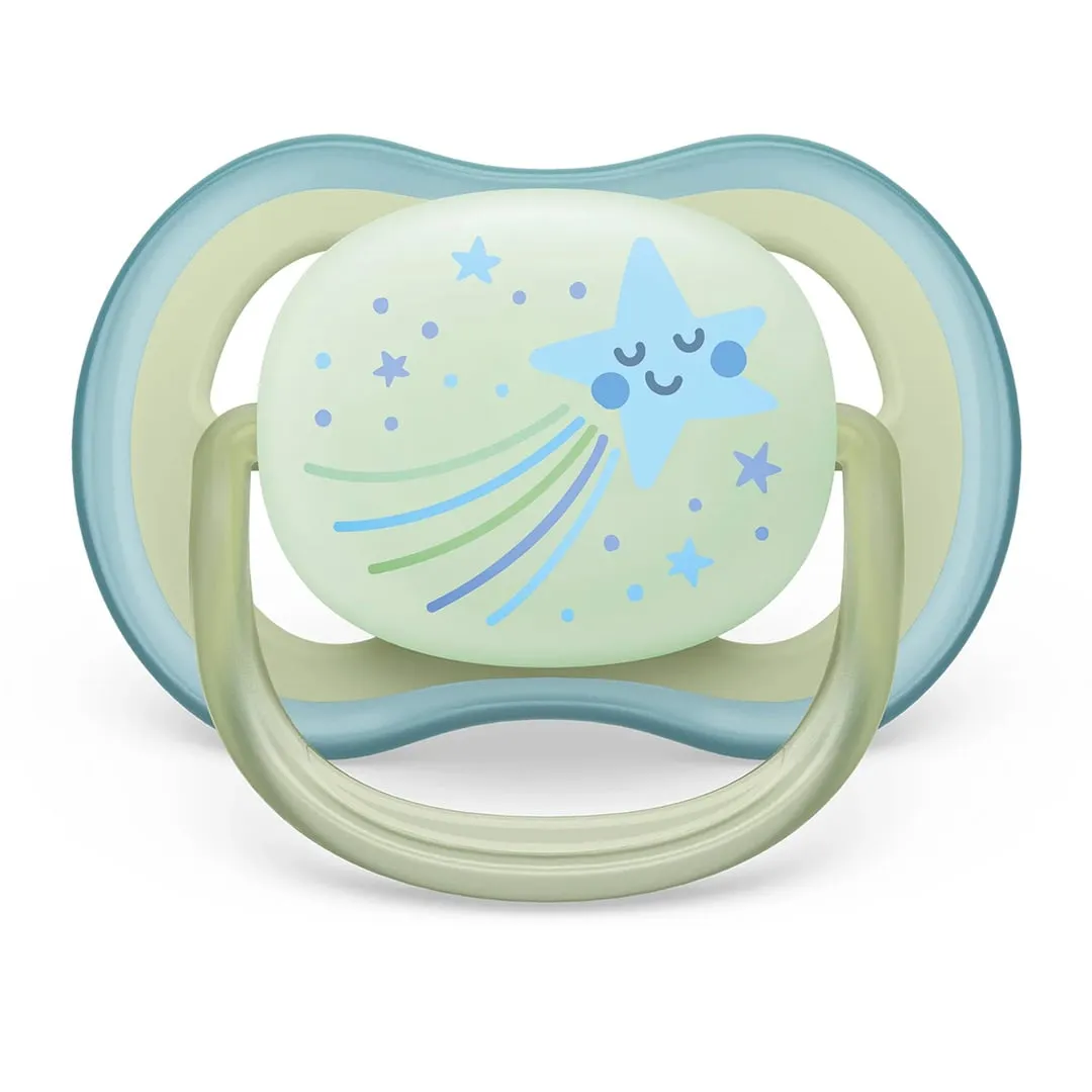 Philips Avent Suce Ultra Air Nighttime 0-6 mois Étoile Souriant  Chouette (2)