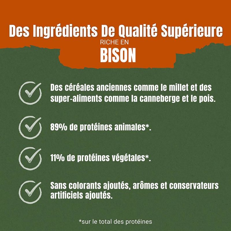 PURINA Adventuros riche en bison, céréales anciennes