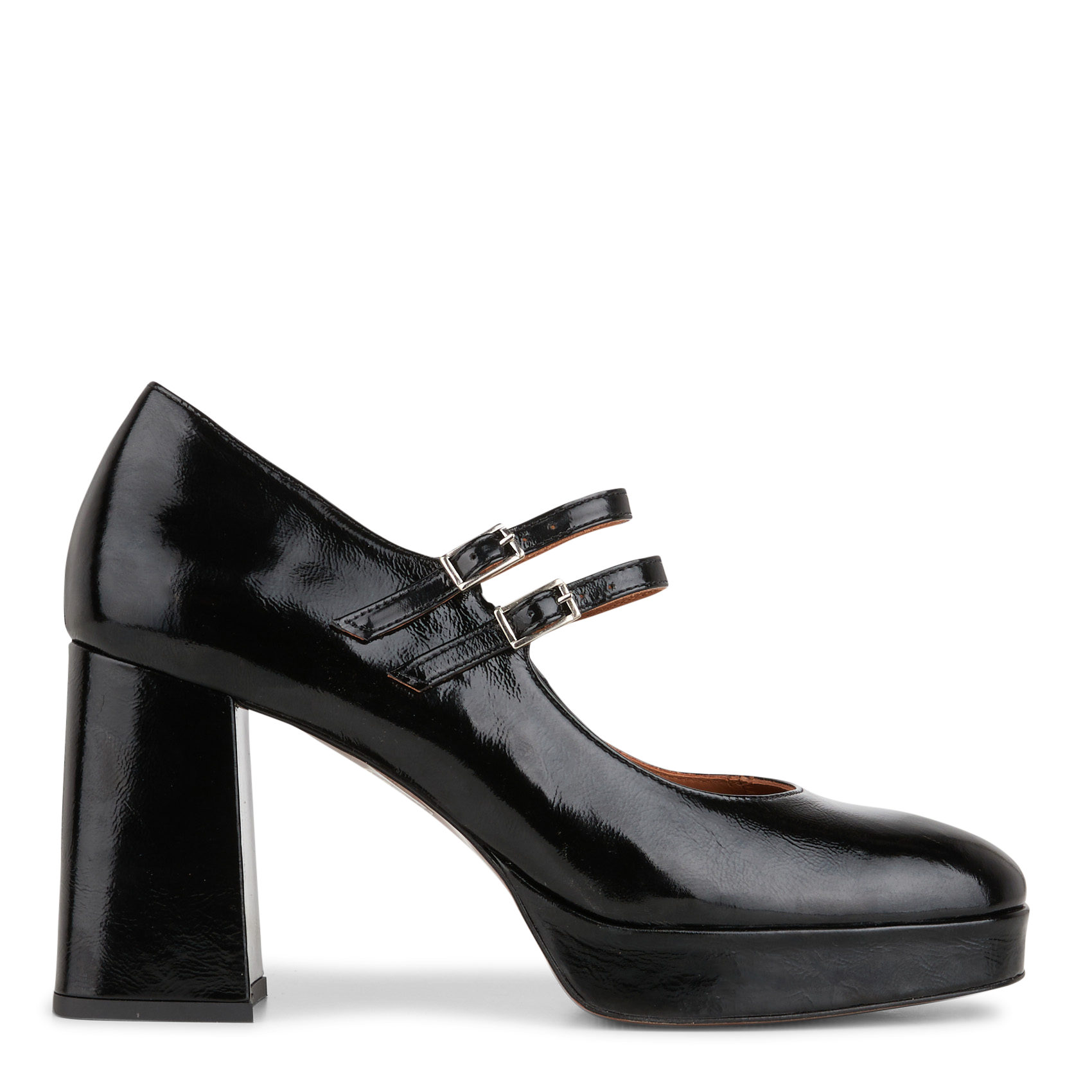 Babies en cuir vernis | Noir