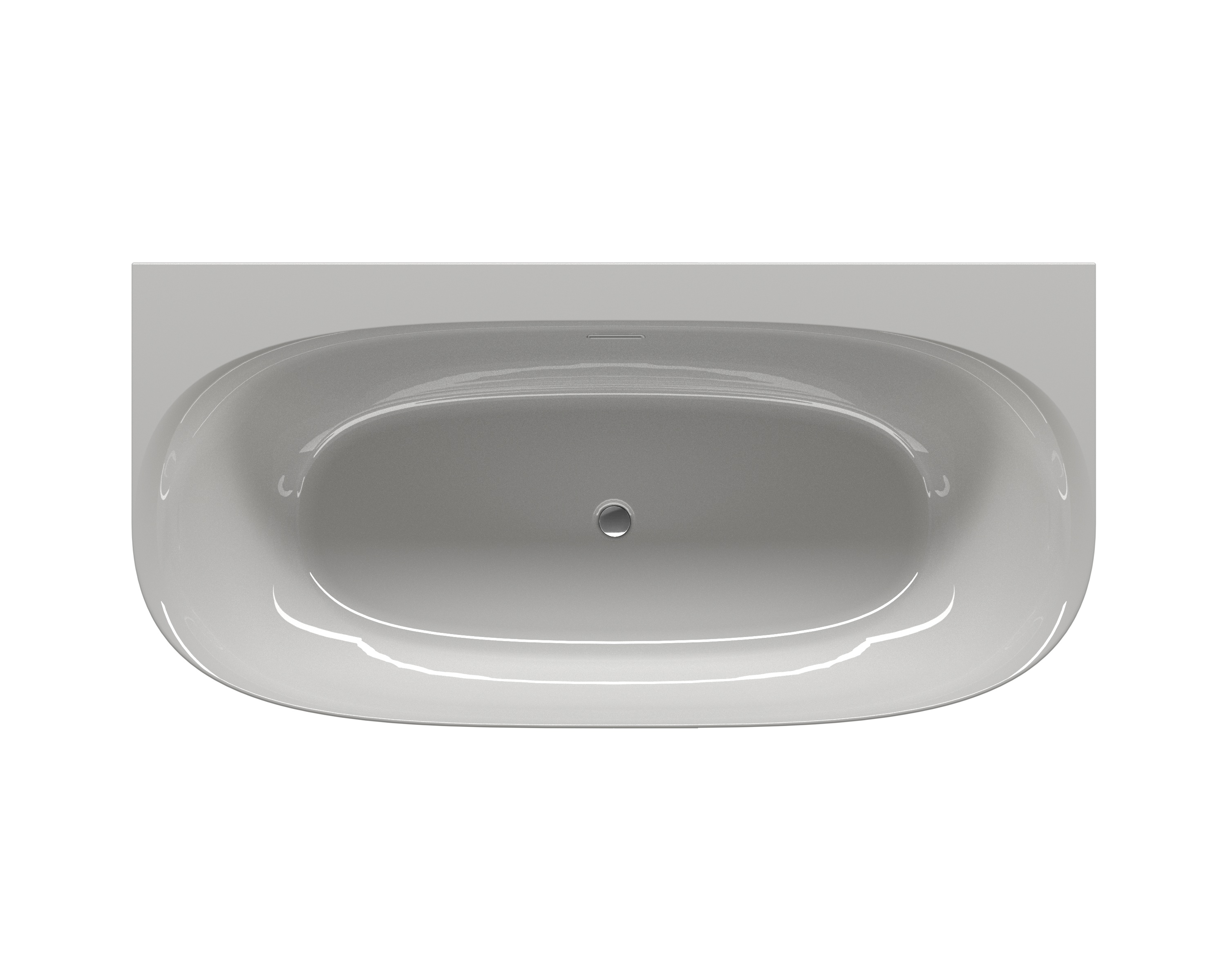 Sanigoods Masala half vrijstaand bad 170x80cm wit glans