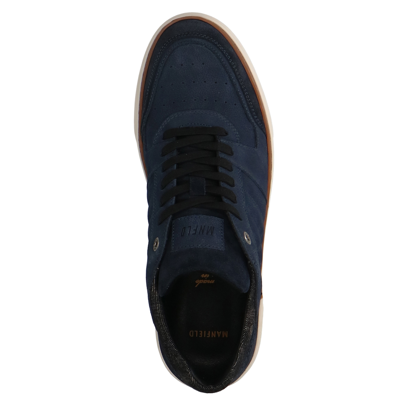 Blauwe nubuck sneakers