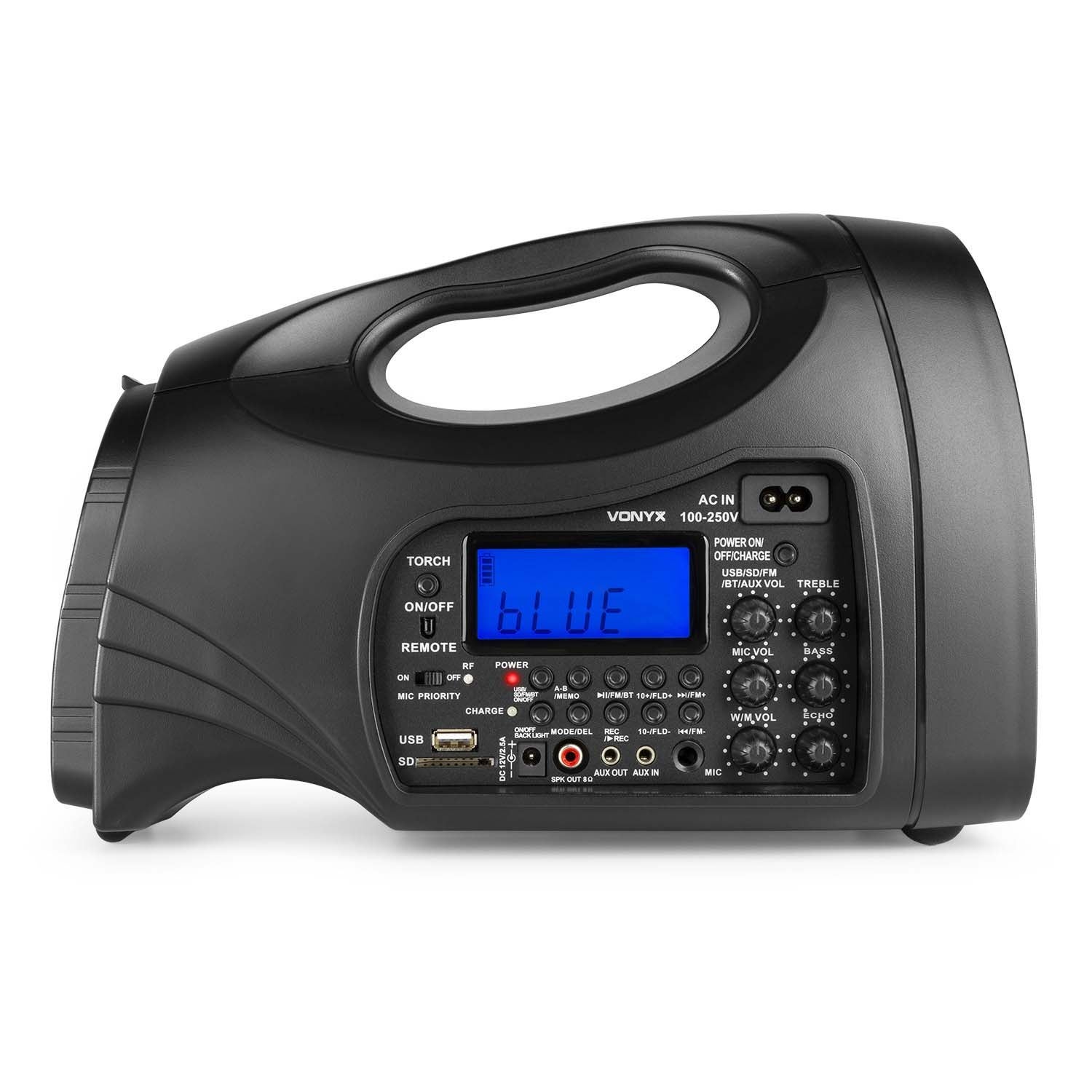 Vonyx ST016 draagbaar PA-systeem met draadloze microfoon
