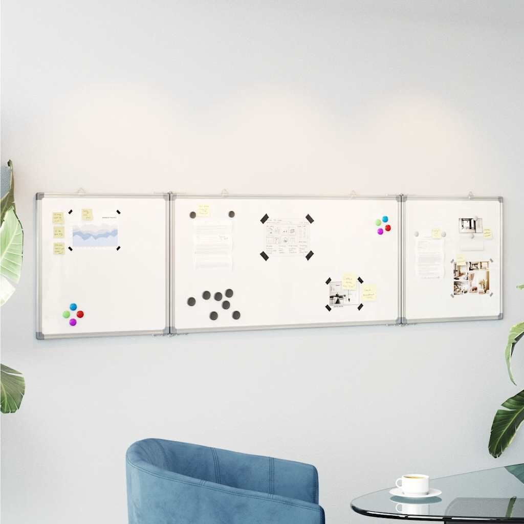 vidaXL Magnetisch opvouwbaar bord 160x40x1,7 cm aluminium
