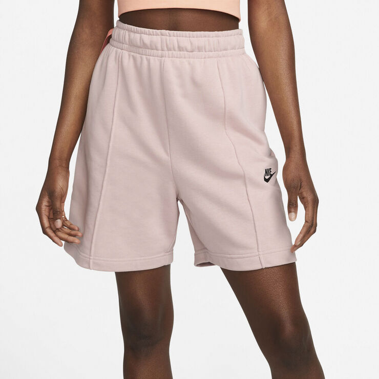 Nike Sportswear High Rise Fleece Shorts Pink