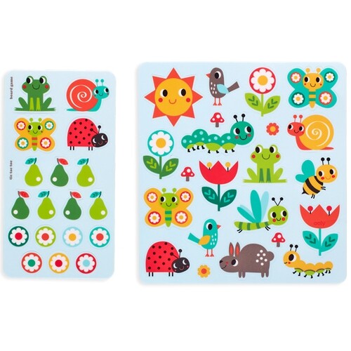 Ooly herbruikbare stickerspelletjes - dieren in de tuin