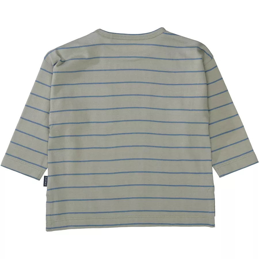 STACCATO Shirt soft khaki gestreift