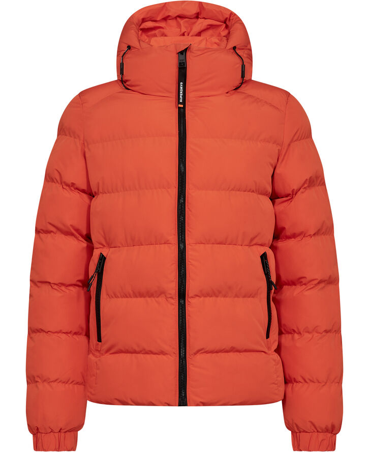 Superdry HOODED SPORTS PUFFER JACKET Flame orange