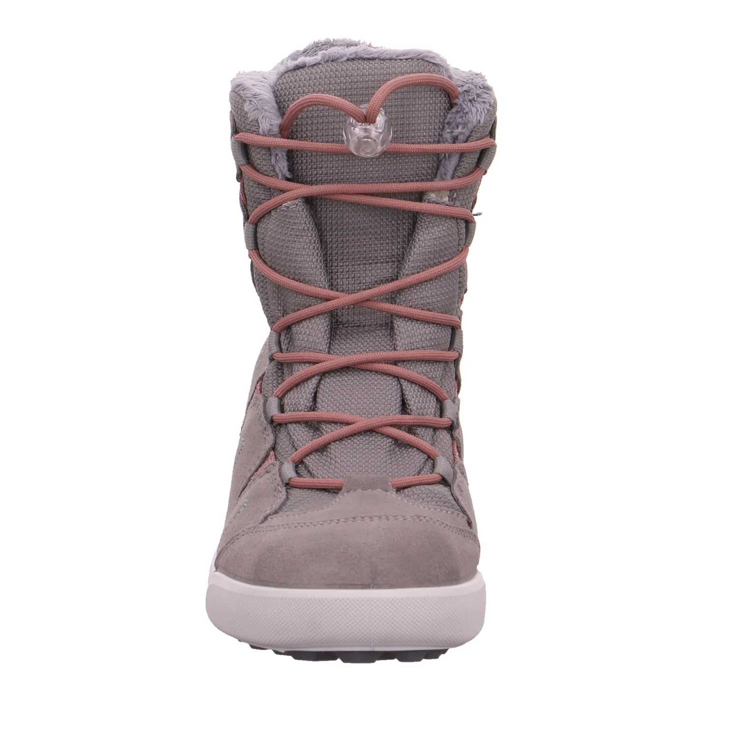 LOWA Mädchen-Snowboot Membrane Grau Textil  Winter-Sneaker, high