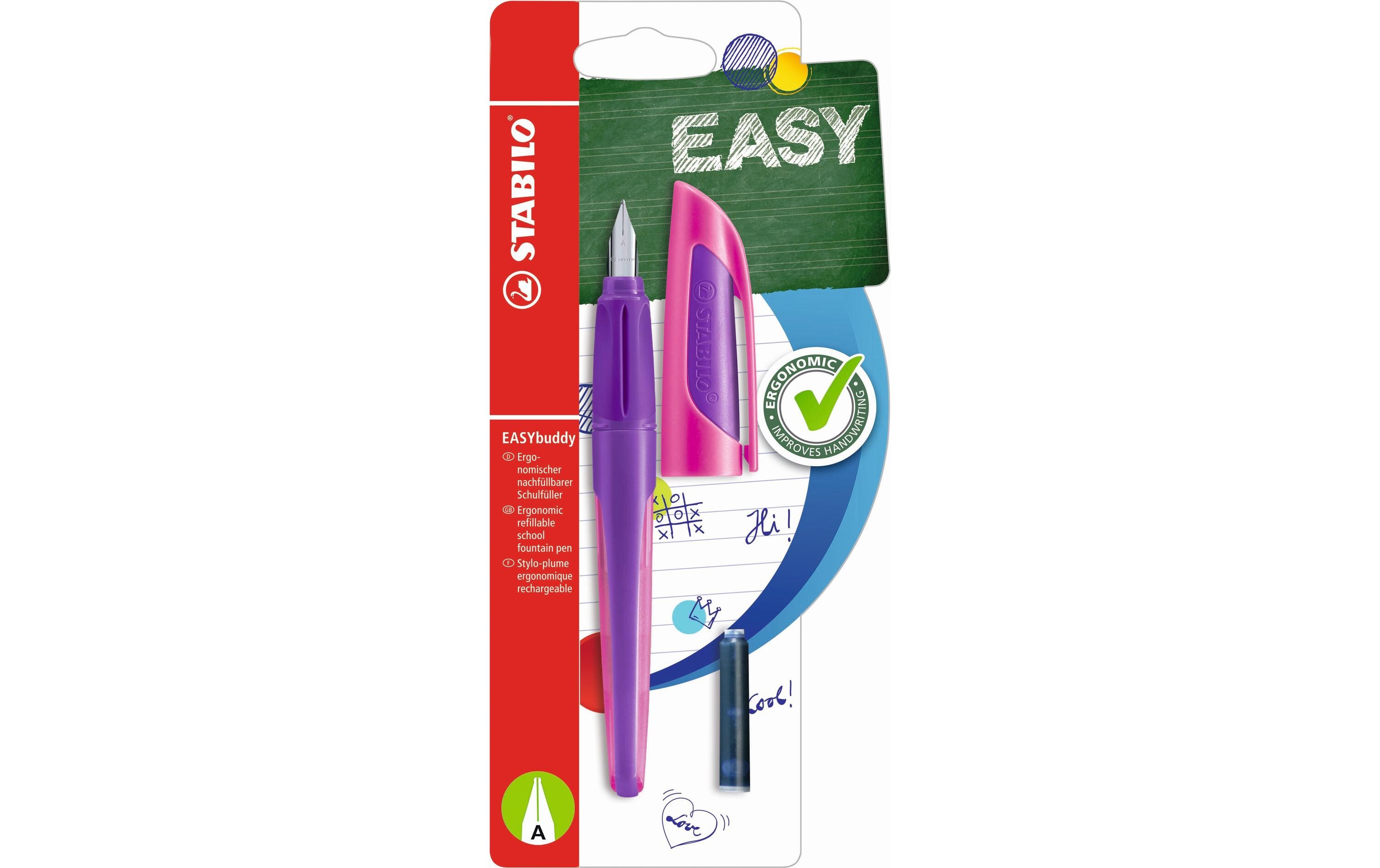 Füllfederhalter Easybuddy Medium (M), Lila/MagentaErgonomischer Schulfülli