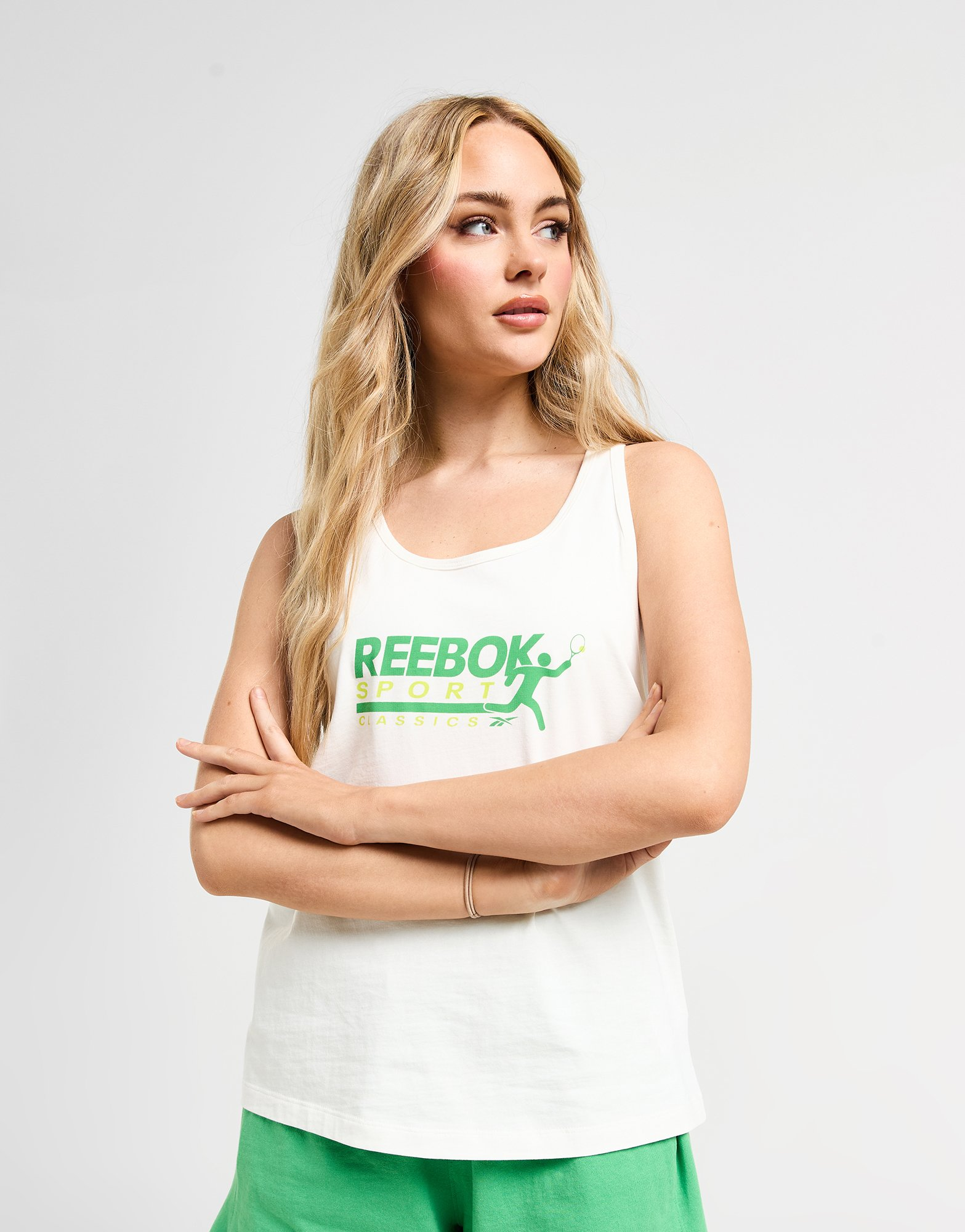 Reebok Débardeur Court Graphic Femme
