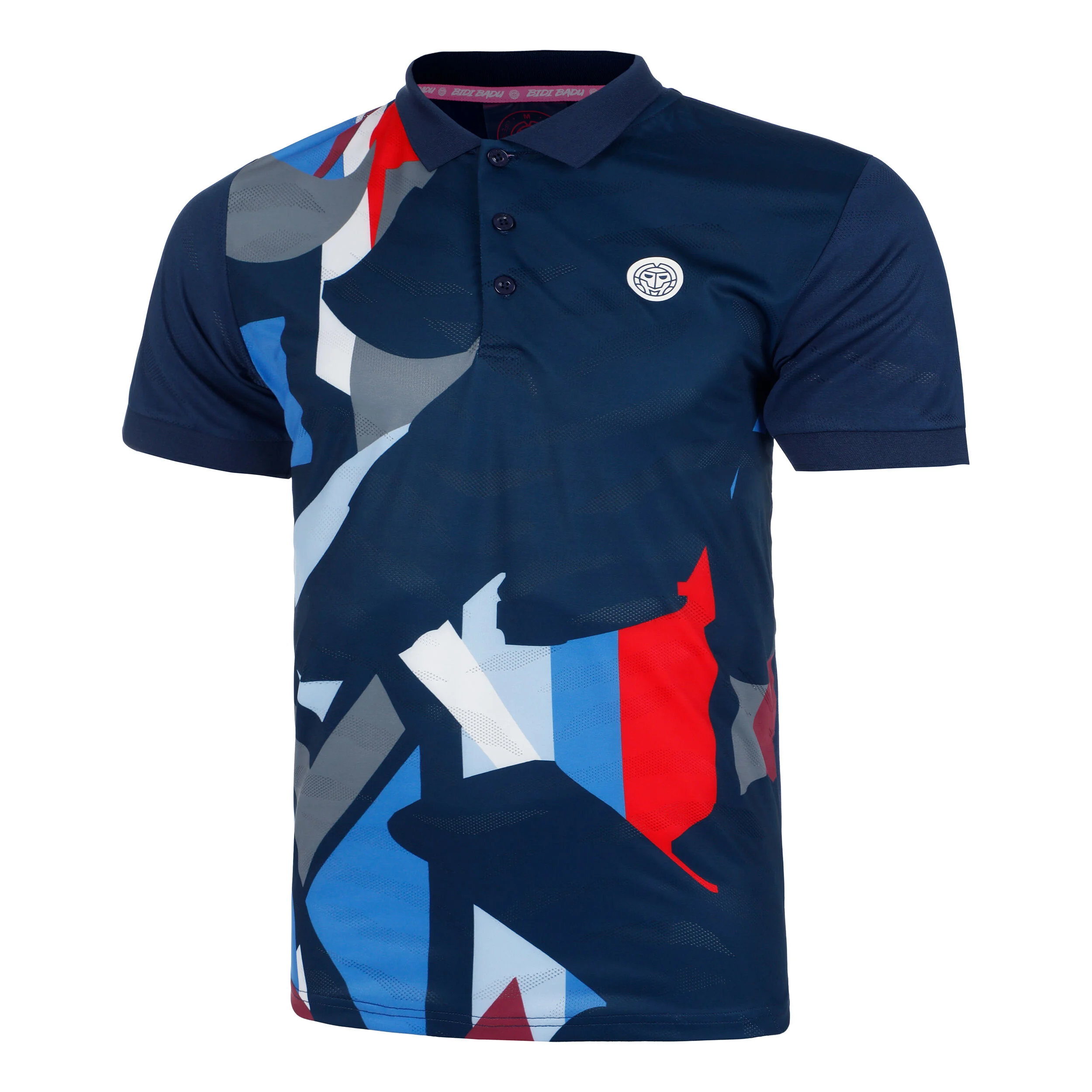 BIDI BADU New York 2024 Polo Hommes - Bleu Foncé , Multicouleur