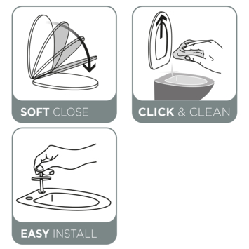 Tiger Carter Toiletbril Duroplast Wit met softclose - in een D-vorm