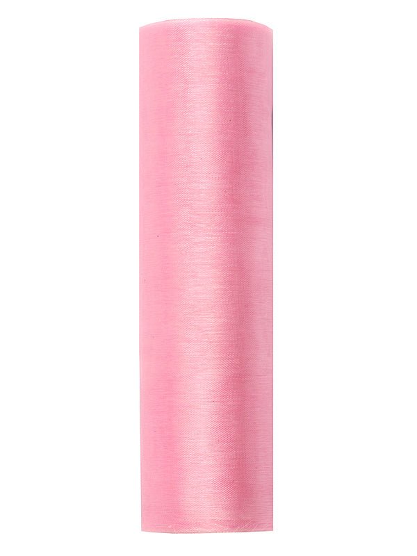 Lichtroze Organza Stof 16cm 9m
