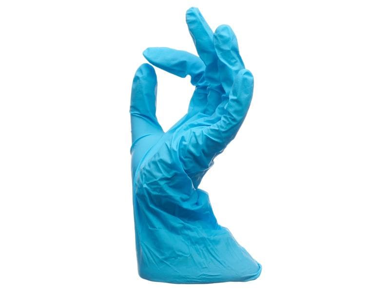 Sempercare Einweghandschuh Nitril Grösse L 100 Stück Nitril-Handschuhe blau